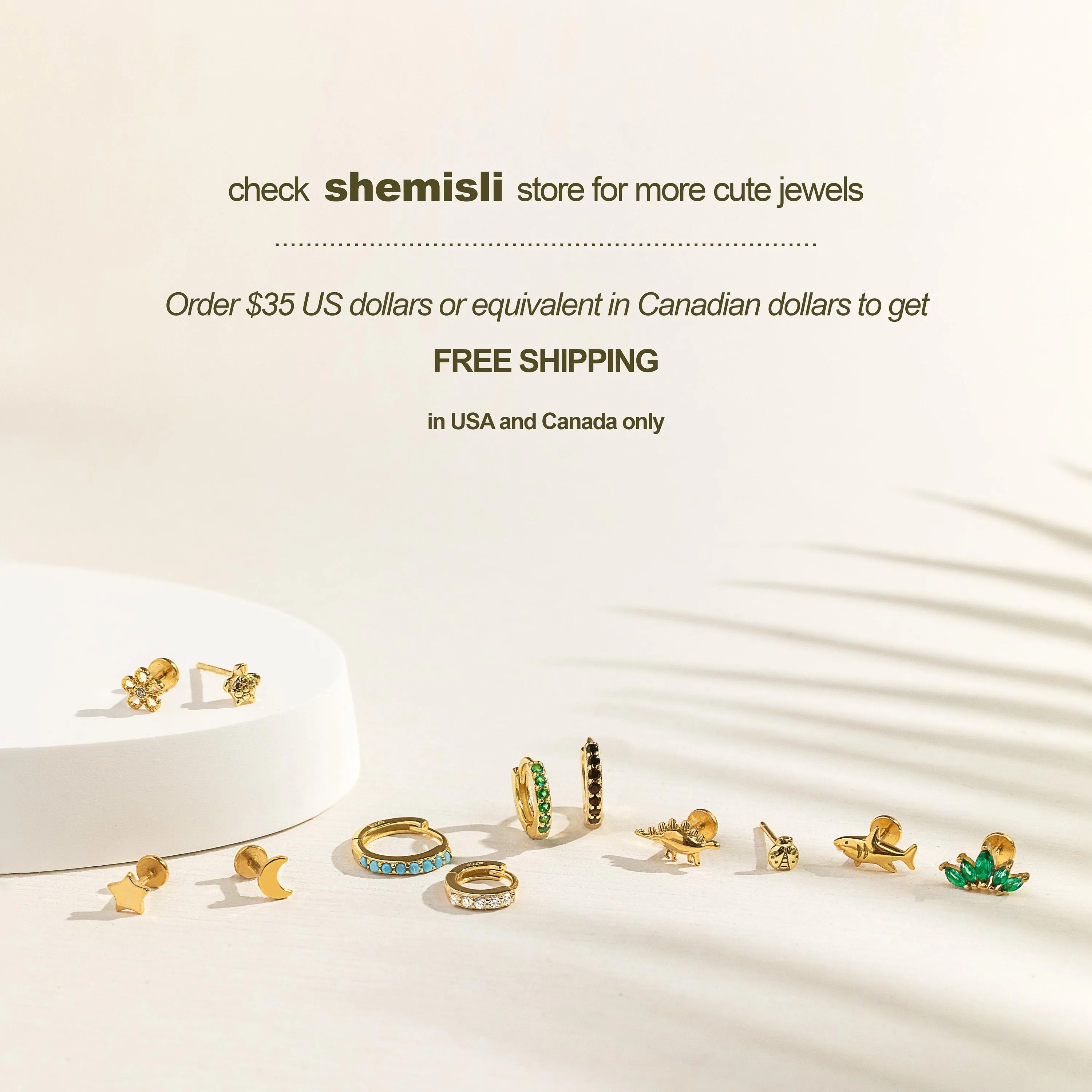 CZ Drop Hoop Earrings, Huggies, Unisex, Gold, Silver SHEMISLI SH080