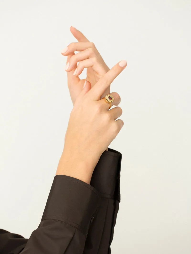 Daisy Cocktail Ring | 9k Gold (all stones)