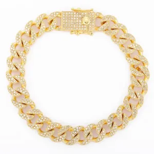Dazzling Loop Diamond Link Bracelet