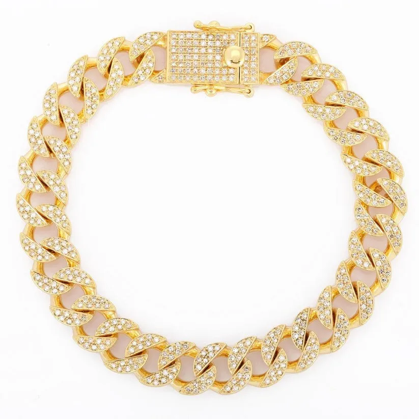 Dazzling Loop Diamond Link Bracelet