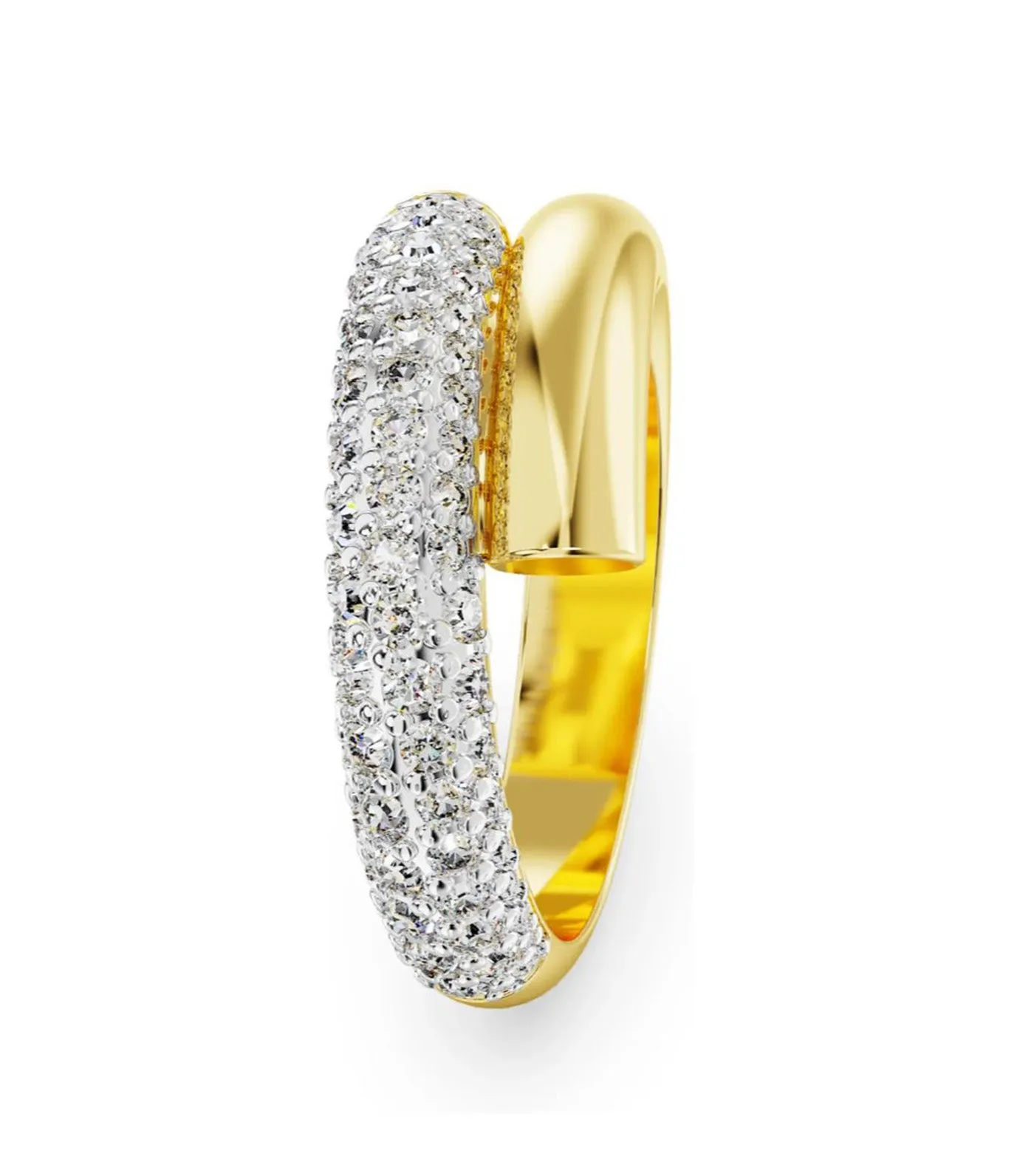 Dextera Cocktail Ring White Gold-tone Plated