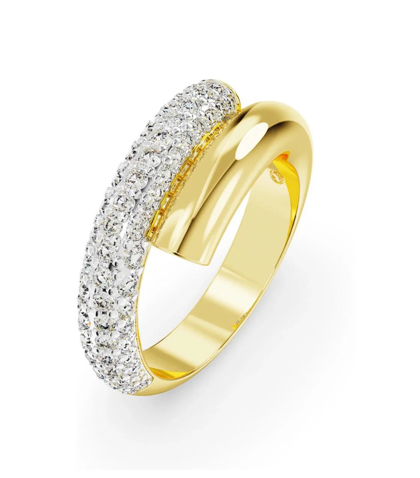 Dextera Cocktail Ring White Gold-tone Plated