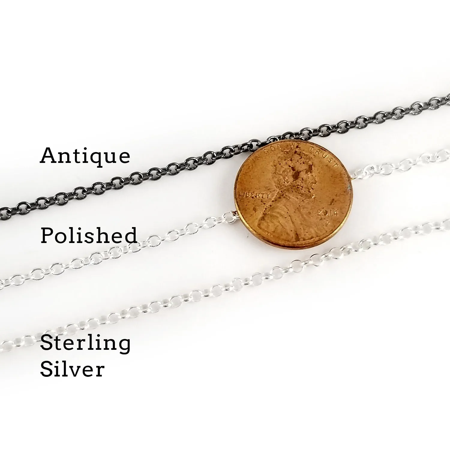 Dog Tooth Amethyst Mercury Dime Necklace