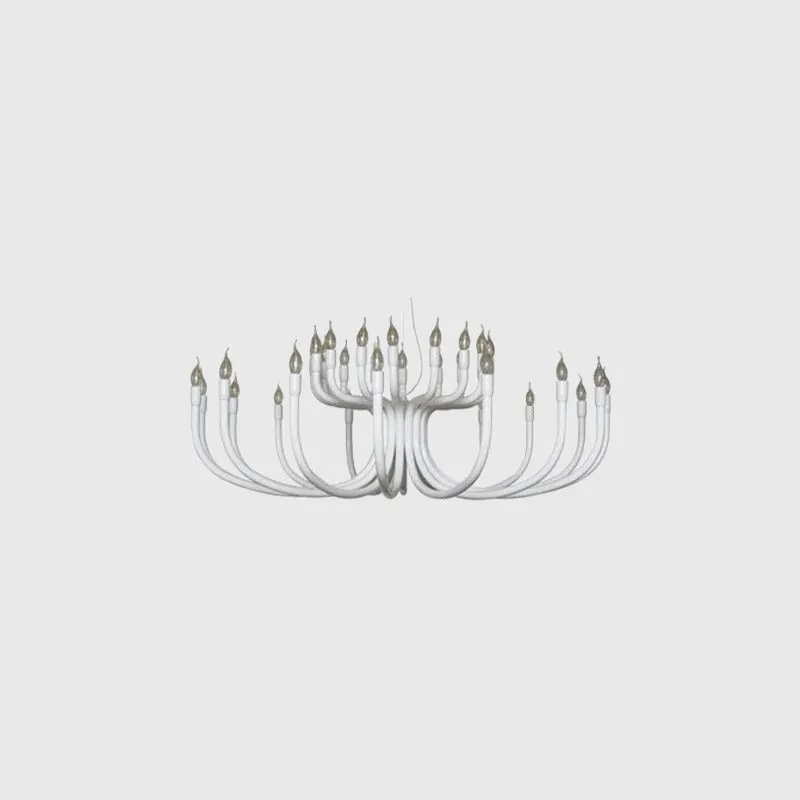 Eclectic Aluminium Multi-Arm Chandelier