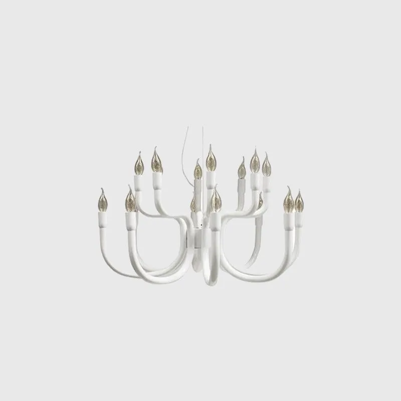Eclectic Aluminium Multi-Arm Chandelier