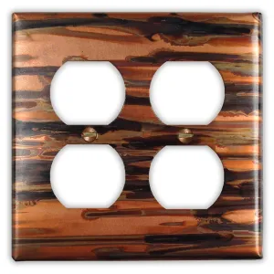 Enchantment Horizontal Copper - 2 Duplex Wallplate