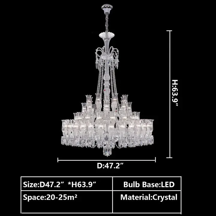 Extra Large French-style Romantic Flower Branch Art Crystal Chandelier Multi-layers Chrome Crystal Light for Big Foyer/Staircase/Hallway