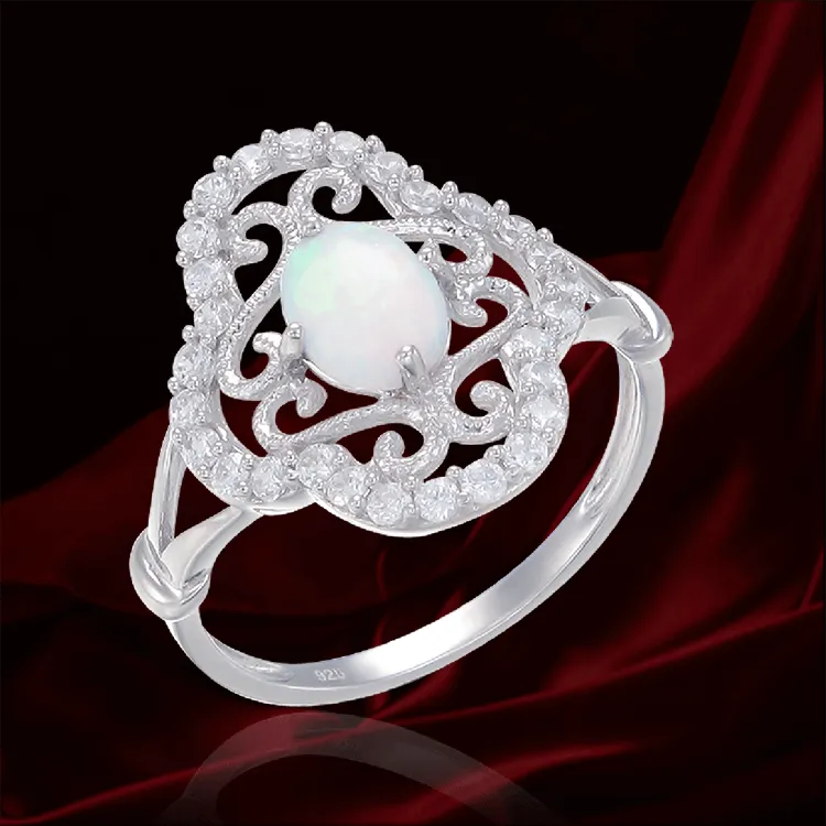 Filigree Opal Ring