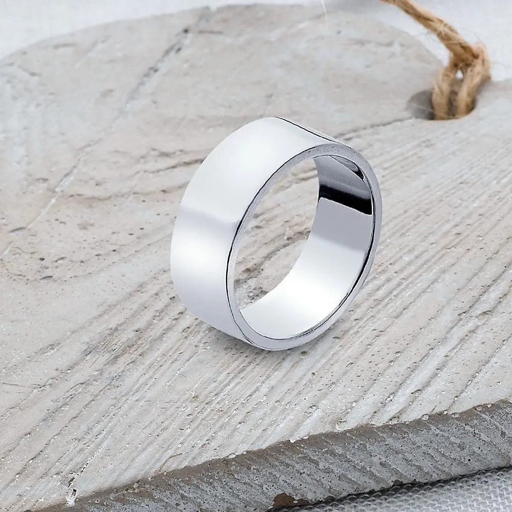 Flat Band Ring - SR106 2mm-10mm SIZES G-Q