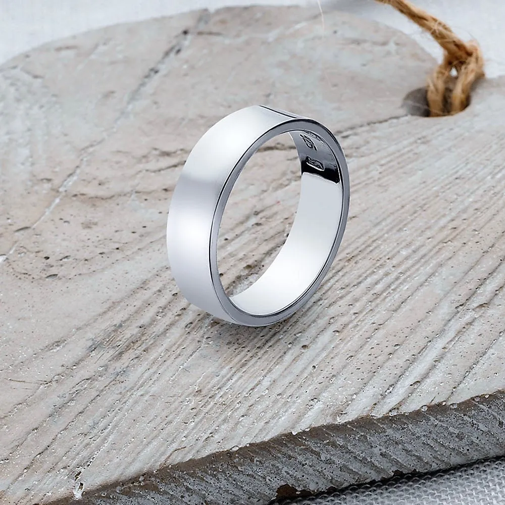Flat Band Ring - SR106 2mm-10mm SIZES G-Q