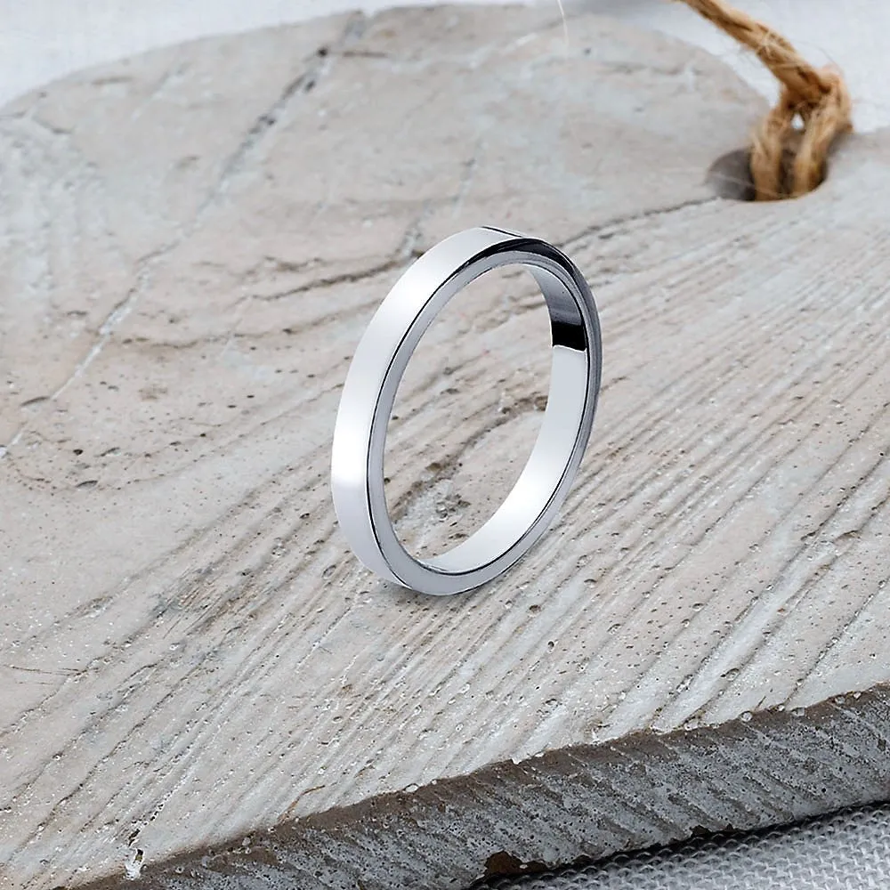 Flat Band Ring - SR106 2mm-10mm SIZES G-Q