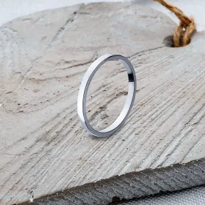 Flat Band Ring - SR106 2mm-10mm SIZES G-Q