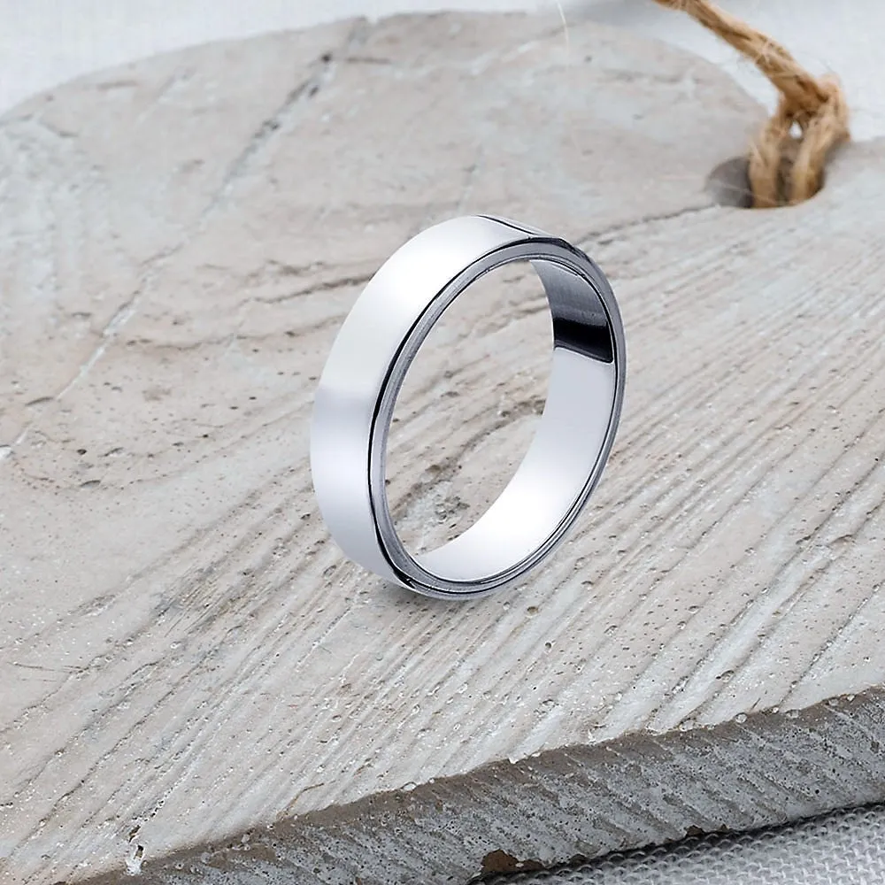 Flat Band Ring - SR106 2mm-10mm SIZES G-Q