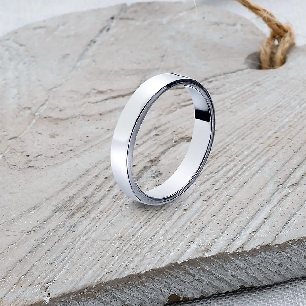 Flat Band Ring - SR106 2mm-10mm SIZES G-Q