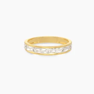 Frost Bite Gold Diamond Ring for Men