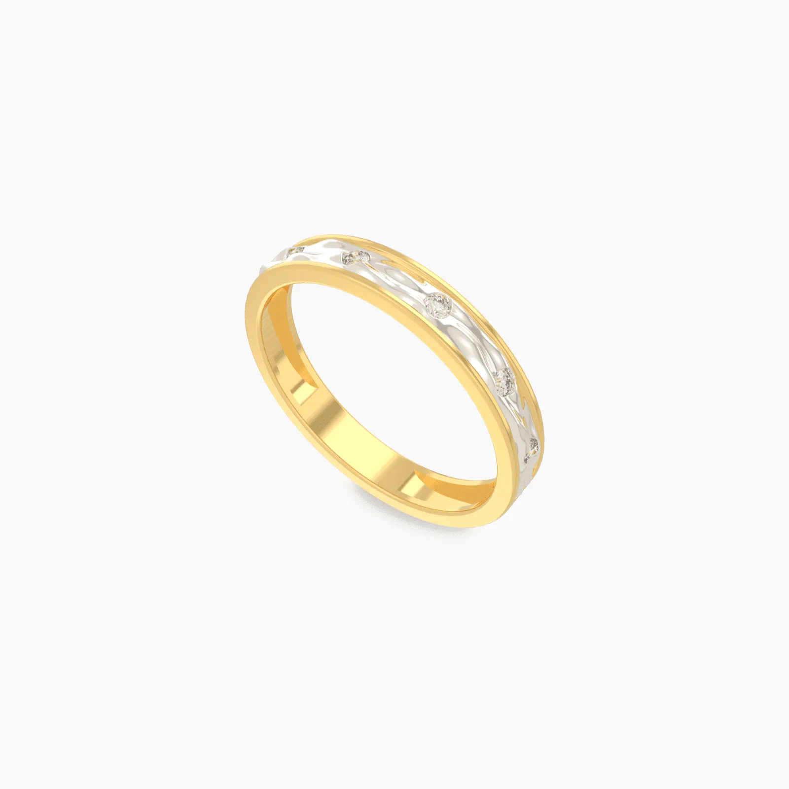 Frost Bite Gold Diamond Ring for Men
