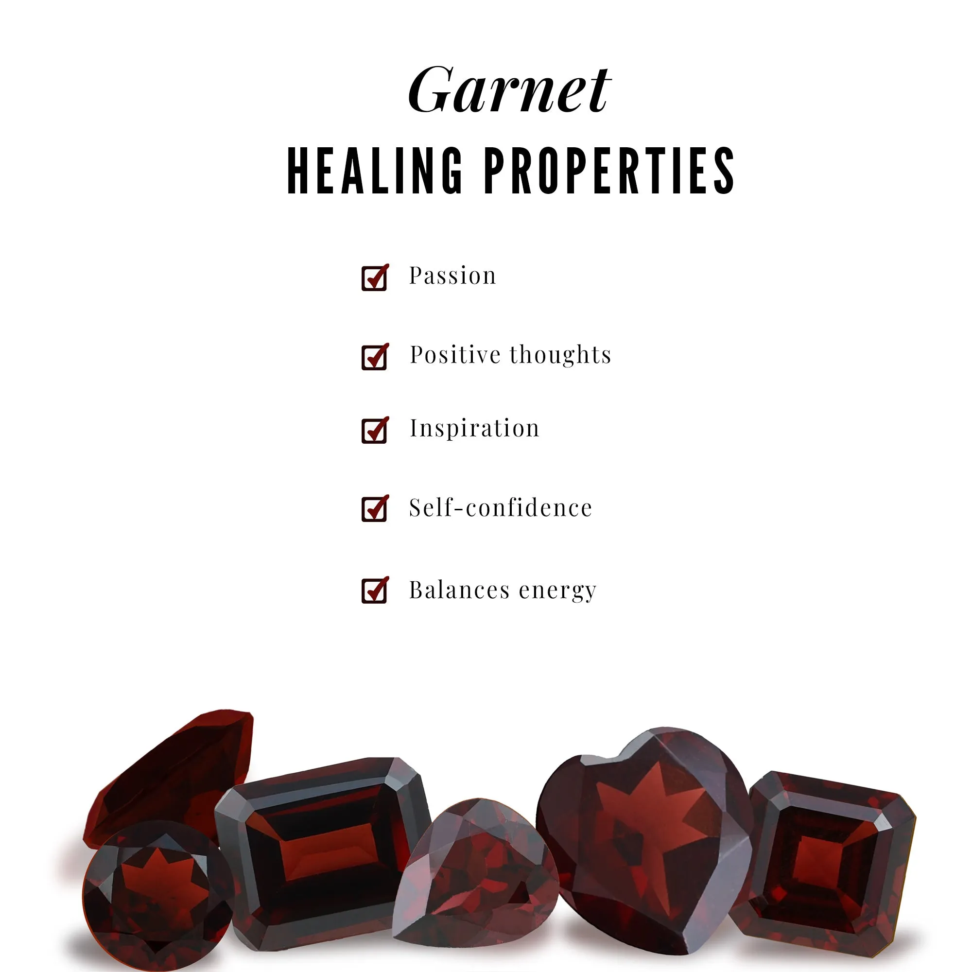 Garnet Solitaire Stud Earrings in Bezel Setting