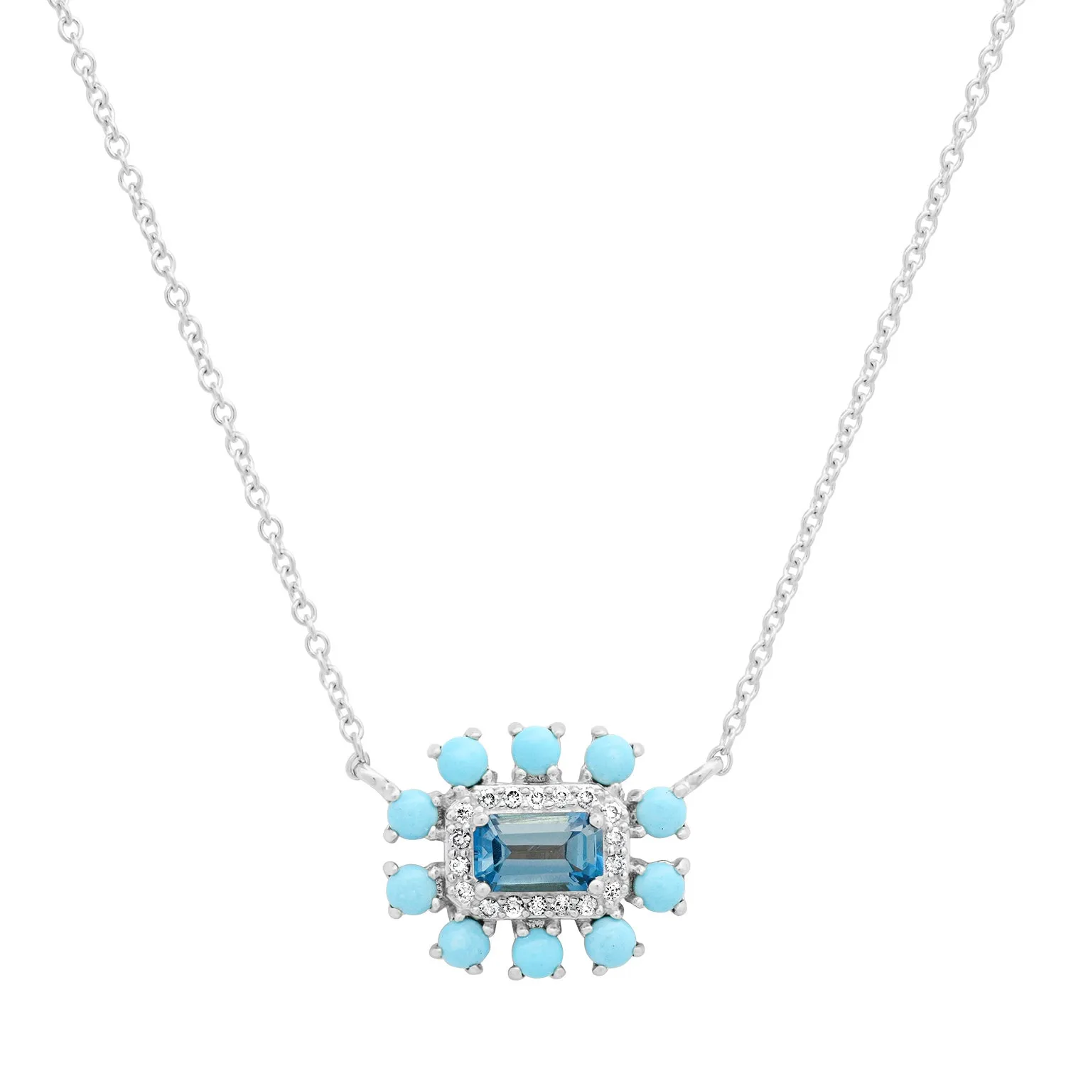 Gemstone & Diamond Garden Party Necklace