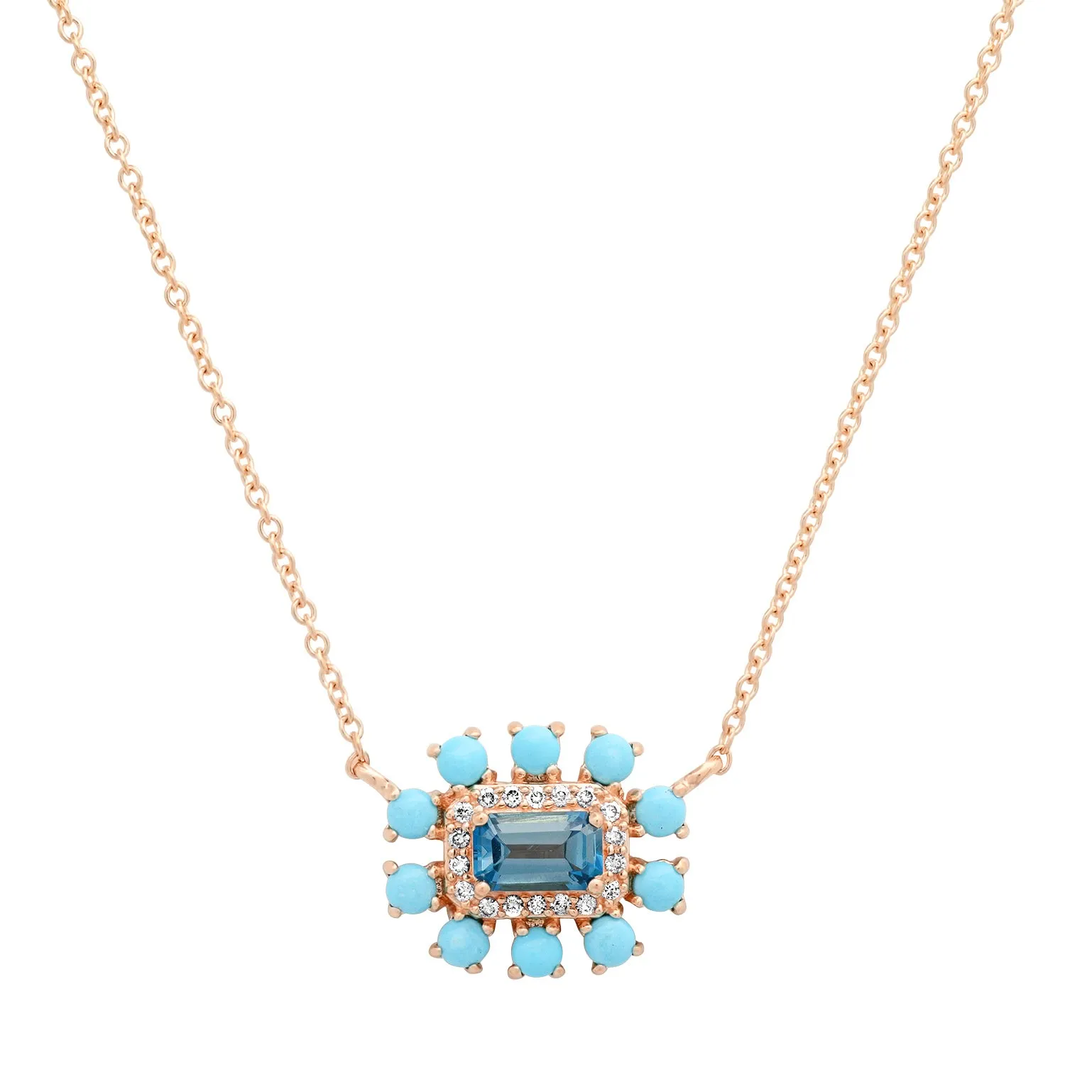 Gemstone & Diamond Garden Party Necklace