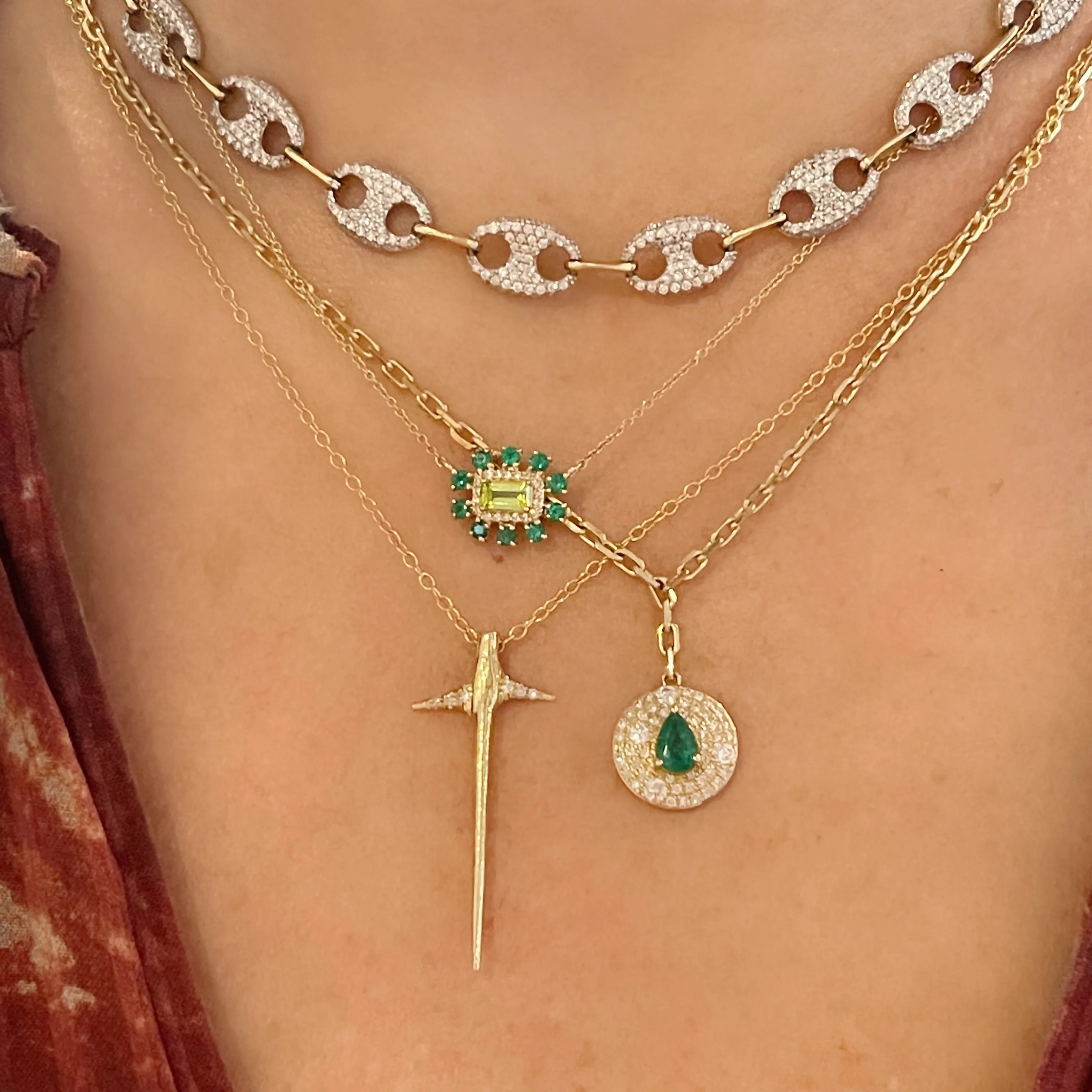 Gemstone & Diamond Garden Party Necklace