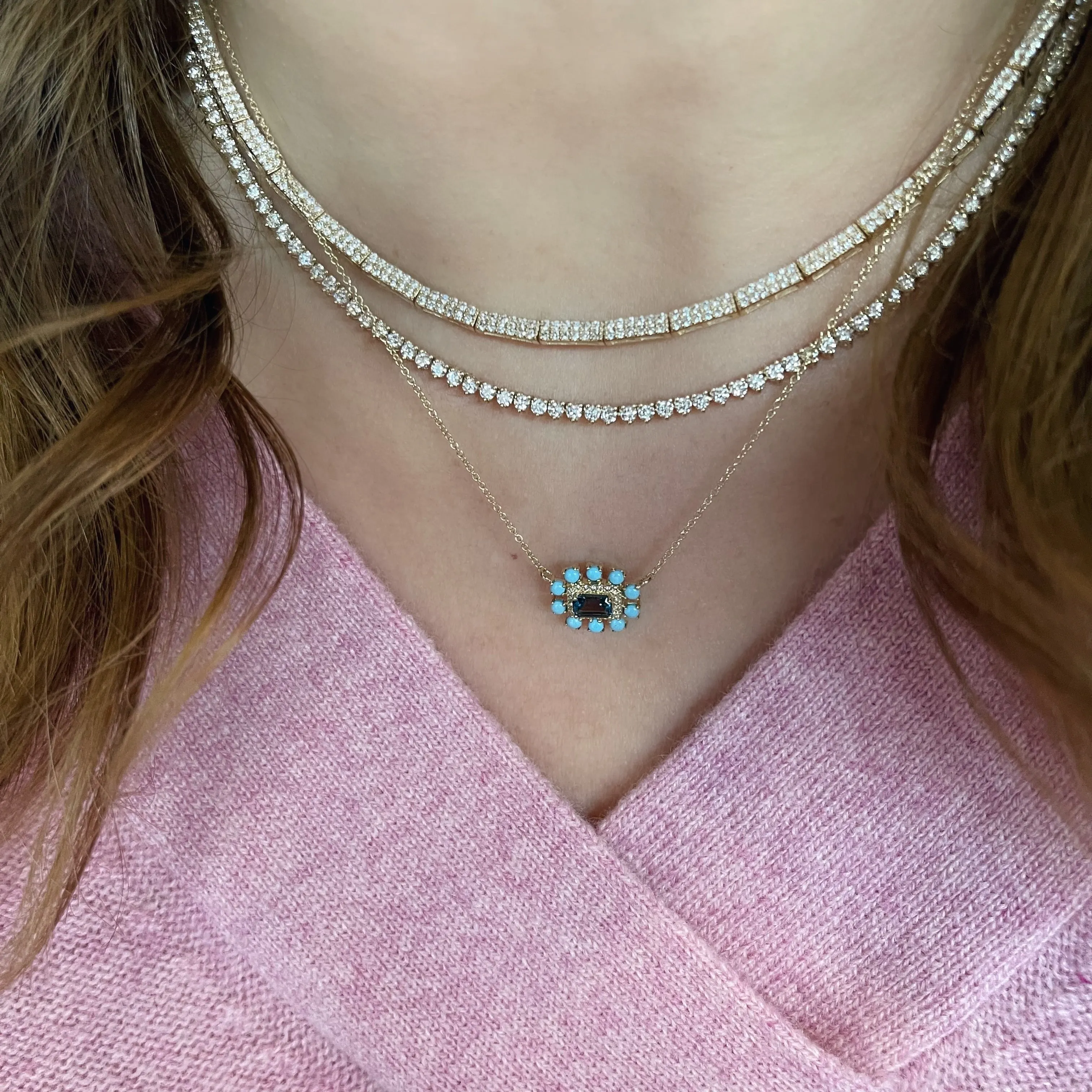 Gemstone & Diamond Garden Party Necklace