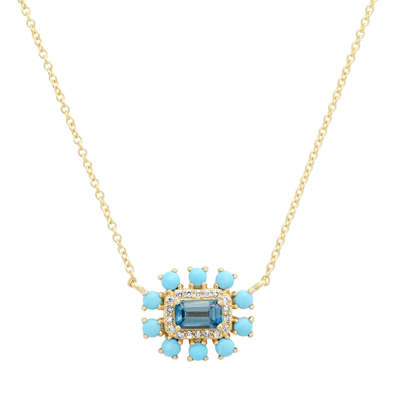 Gemstone & Diamond Garden Party Necklace