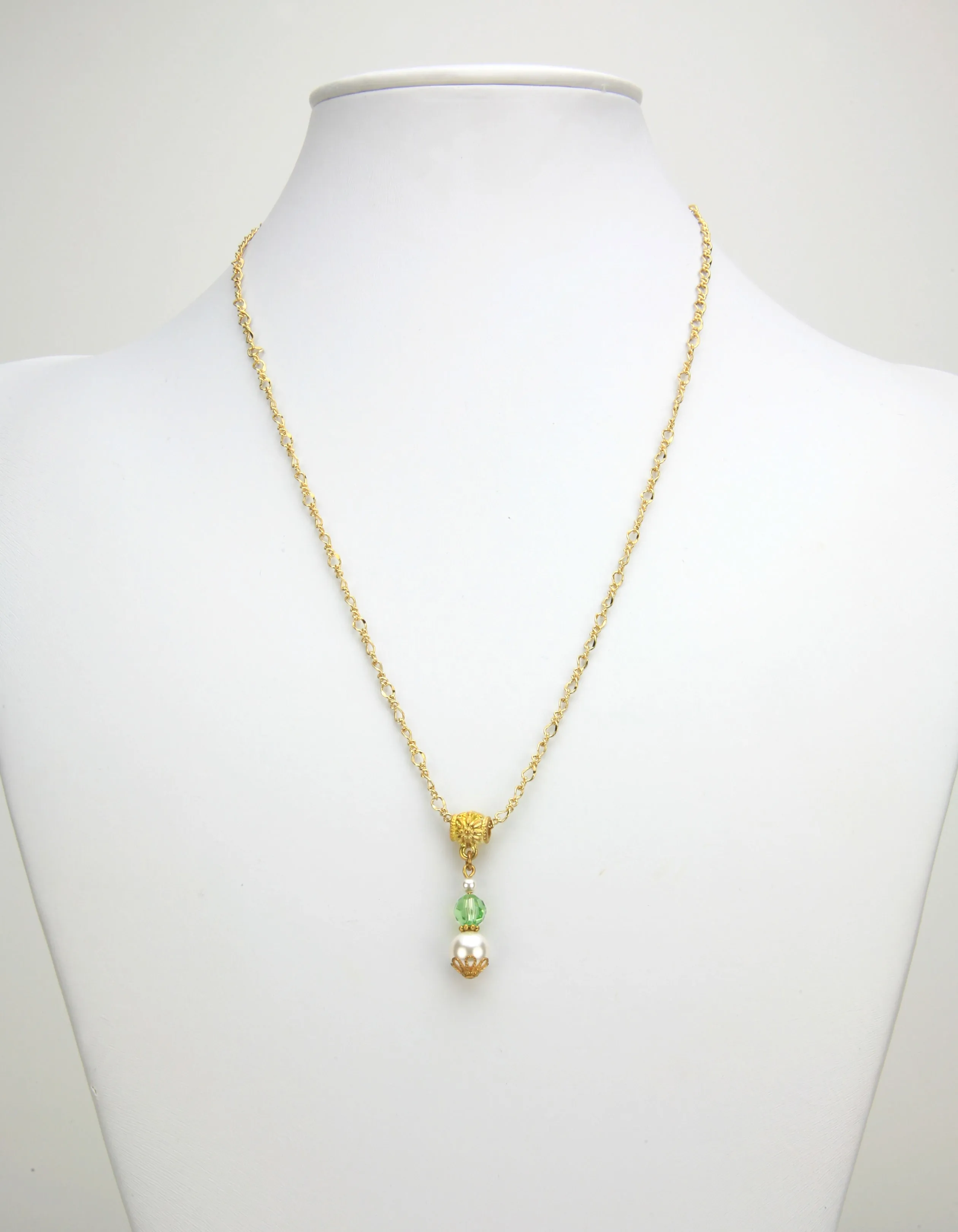 Gold August Birthstone Pendant