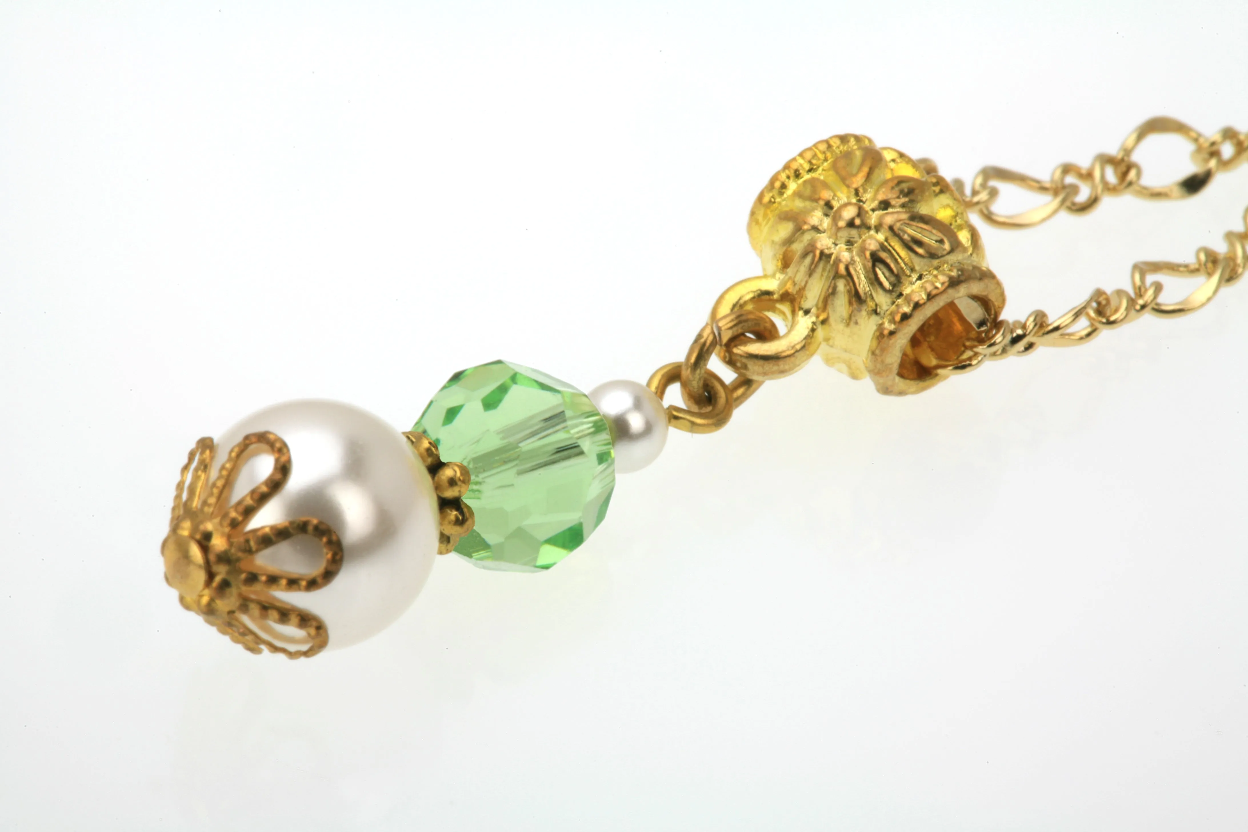 Gold August Birthstone Pendant