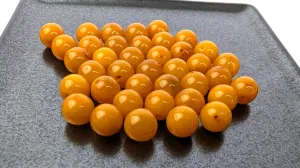 Golden Honey Baltic Amber beads- 8mm