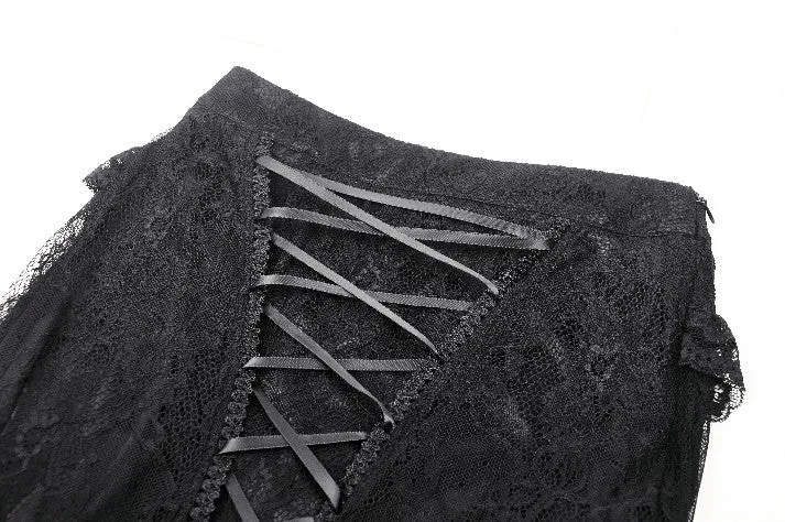 Gothic Lace and Mesh Mermaid Skirt KW365