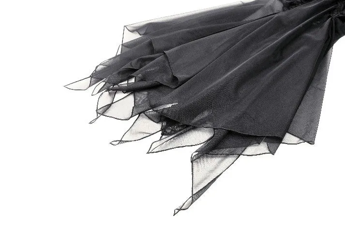 Gothic Lace and Mesh Mermaid Skirt KW365