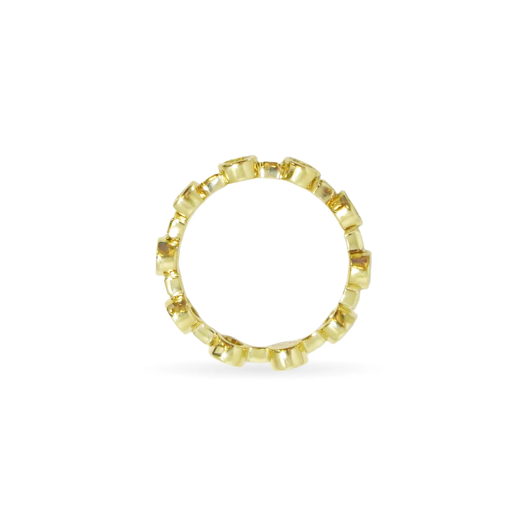 Green Garnet Eternity Band