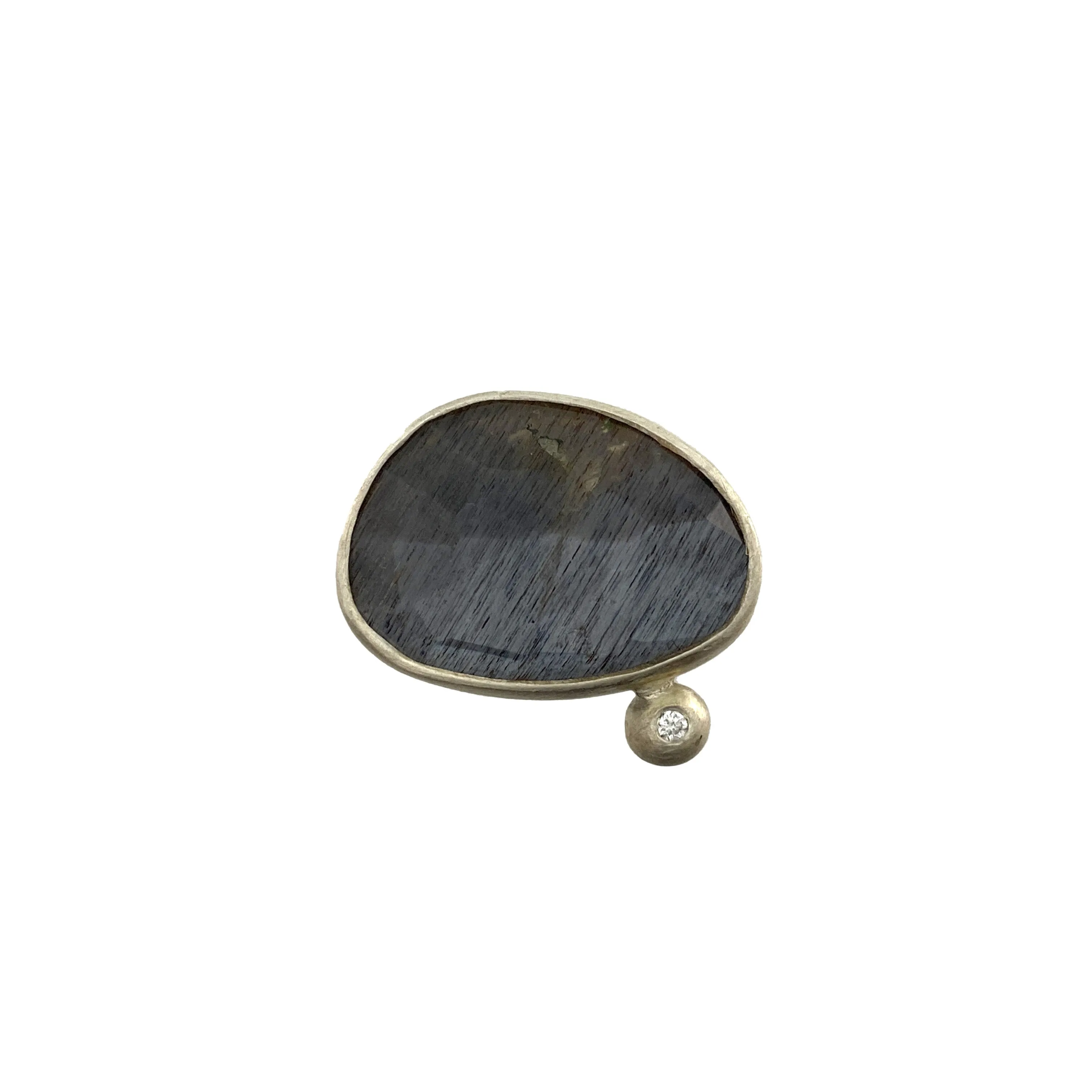 Grey Moonstone Ring
