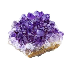 Jovivi Amethyst Clusters, Natural Raw Amethyst Geode Healng Crystals Stone Rock Crystal Cluster Druzy Gemstone Specimen for Witchcraft