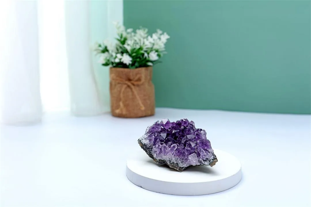 Jovivi Amethyst Clusters, Natural Raw Amethyst Geode Healng Crystals Stone Rock Crystal Cluster Druzy Gemstone Specimen for Witchcraft