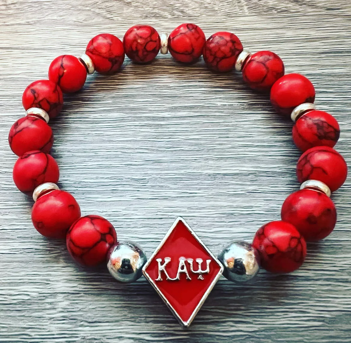Kappa Alpha Psi Beaded Bracelet