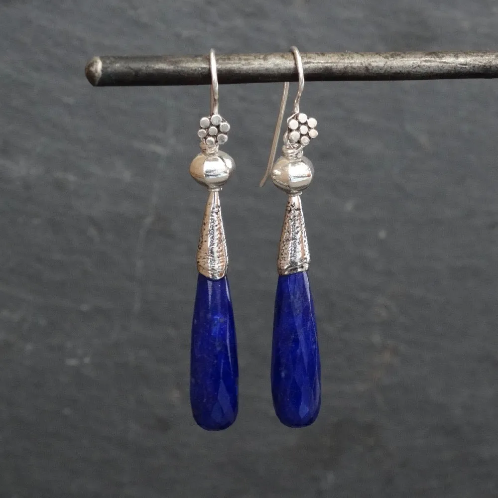 Lapis Lazuli and Granulation Earrings