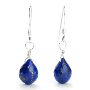 Lapis Lazuli Earrings with Sterling Silver French Earwires