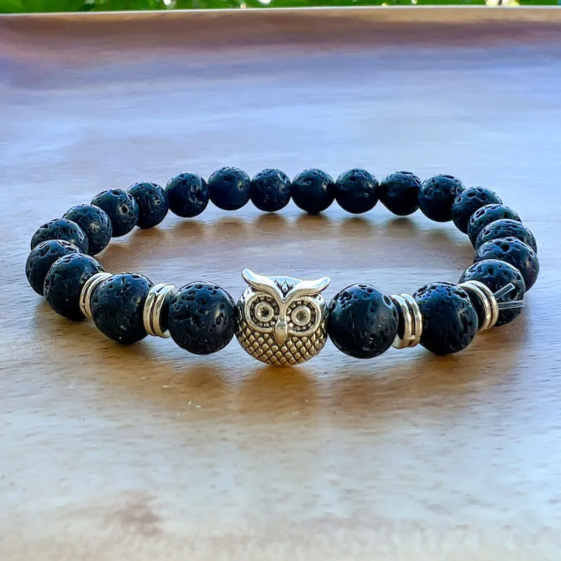 Lava Stone Natural Beaded Bracelet