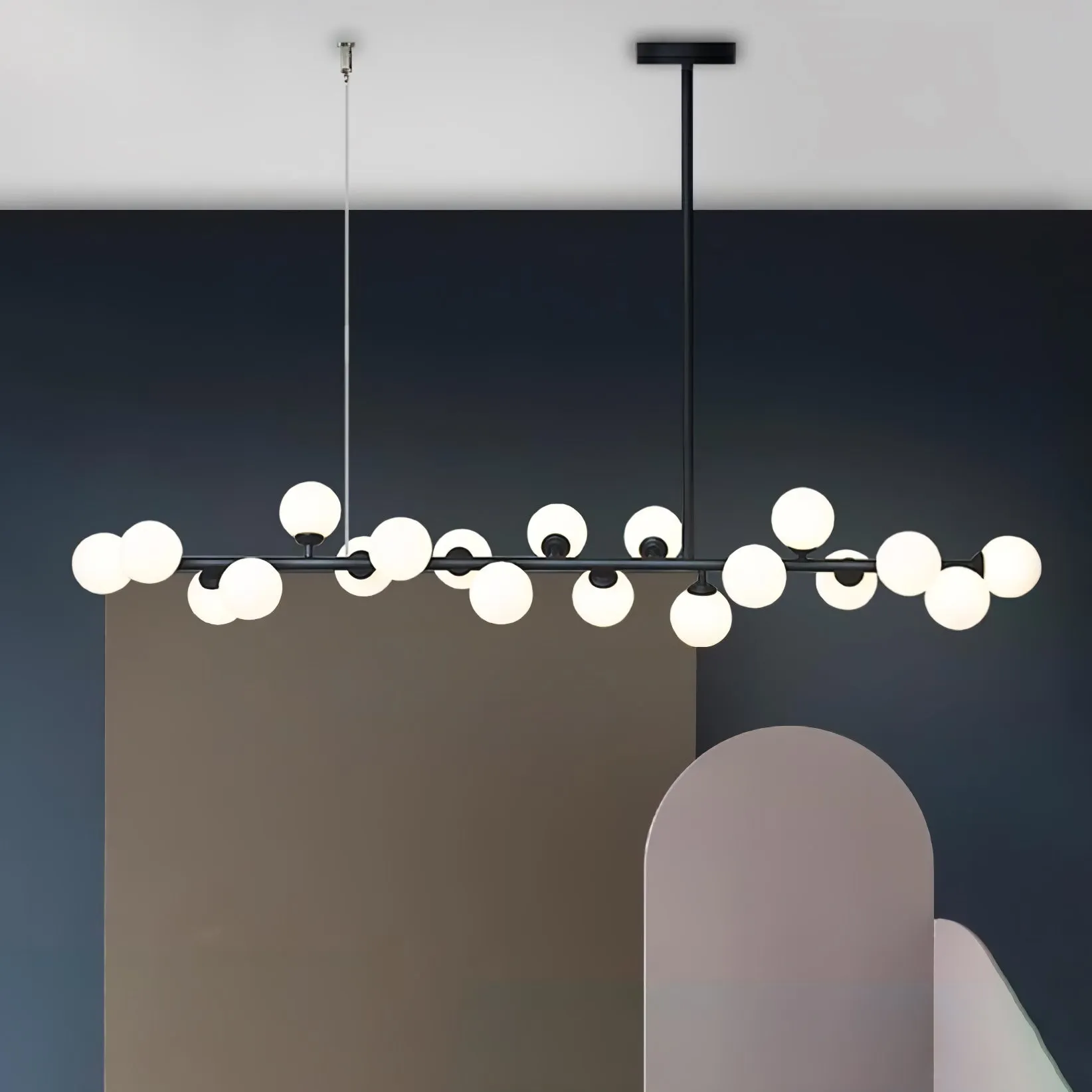 Linear Balls Chandelier