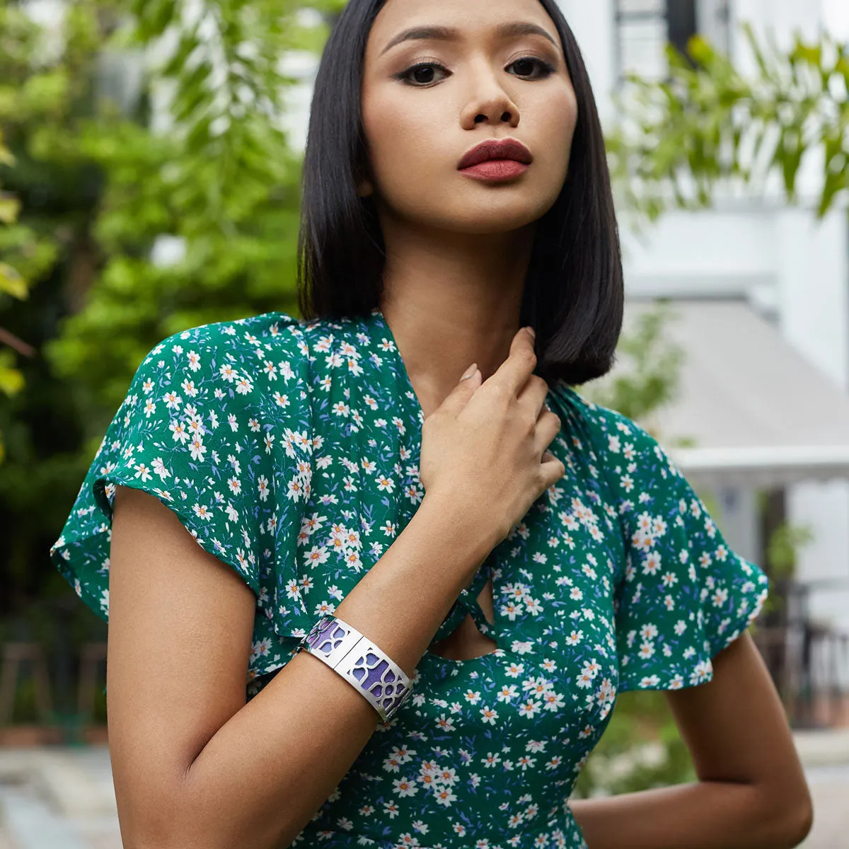 Lotus Bangle - Dawn Mauve