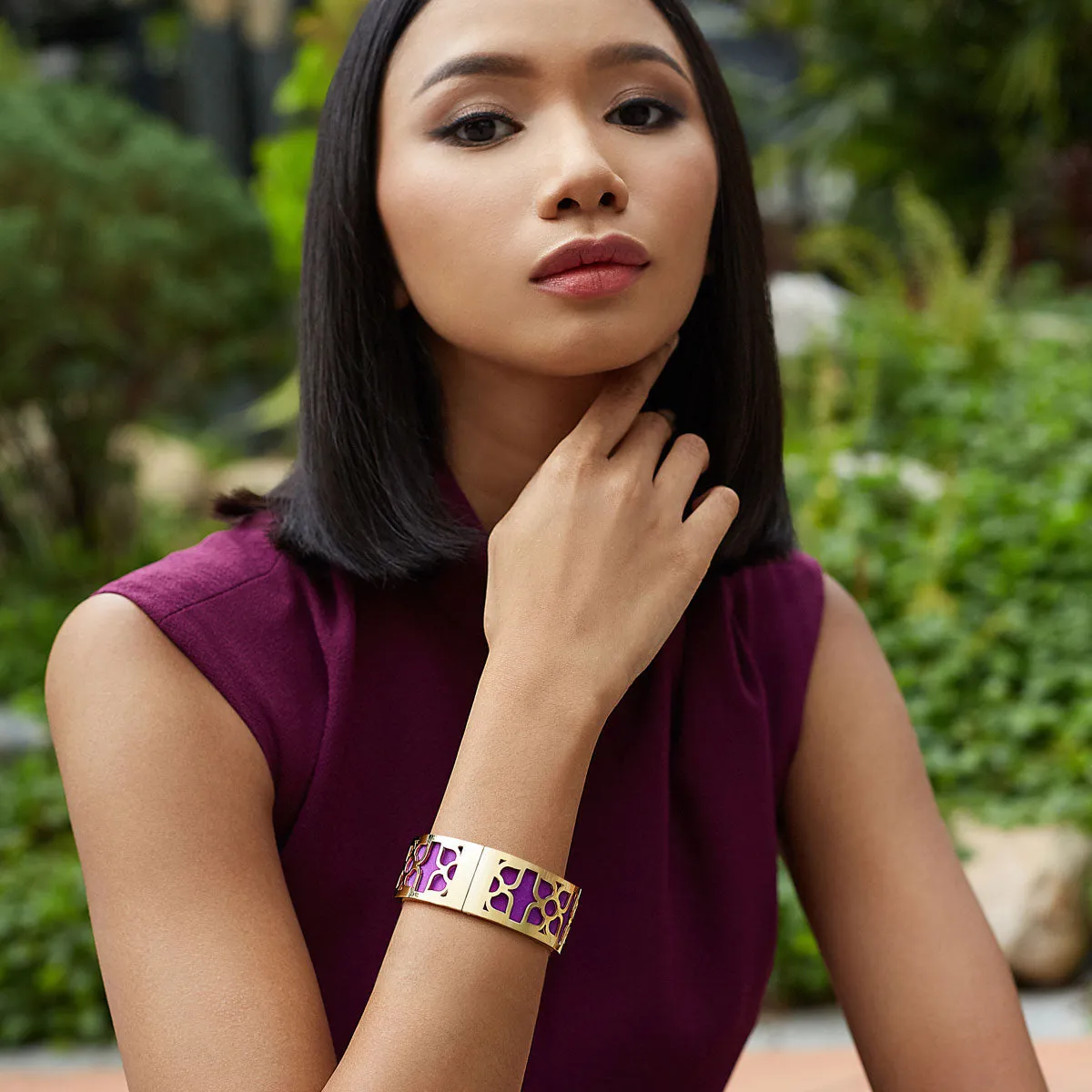 Lotus Bangle - Dawn Mauve