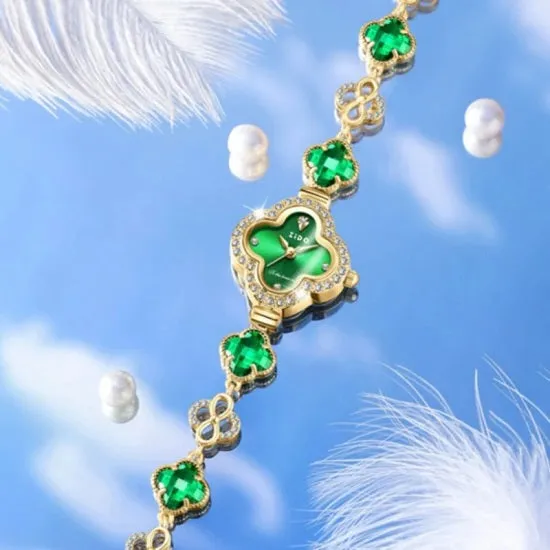 Luxury Quartz Crystal Bracelet Watch for Women