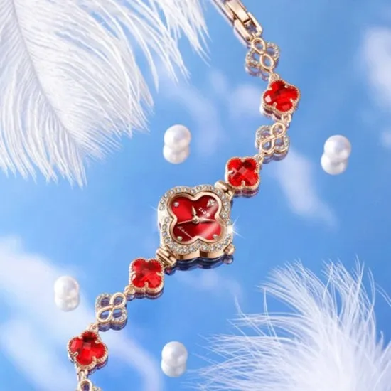 Luxury Quartz Crystal Bracelet Watch for Women
