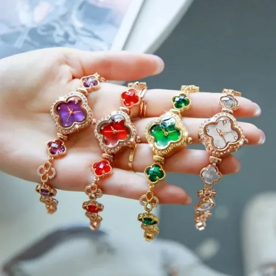 Luxury Quartz Crystal Bracelet Watch for Women