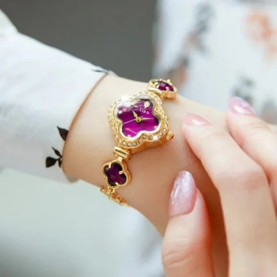 Luxury Quartz Crystal Bracelet Watch for Women