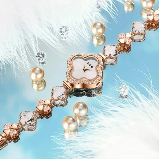 Luxury Quartz Crystal Bracelet Watch for Women
