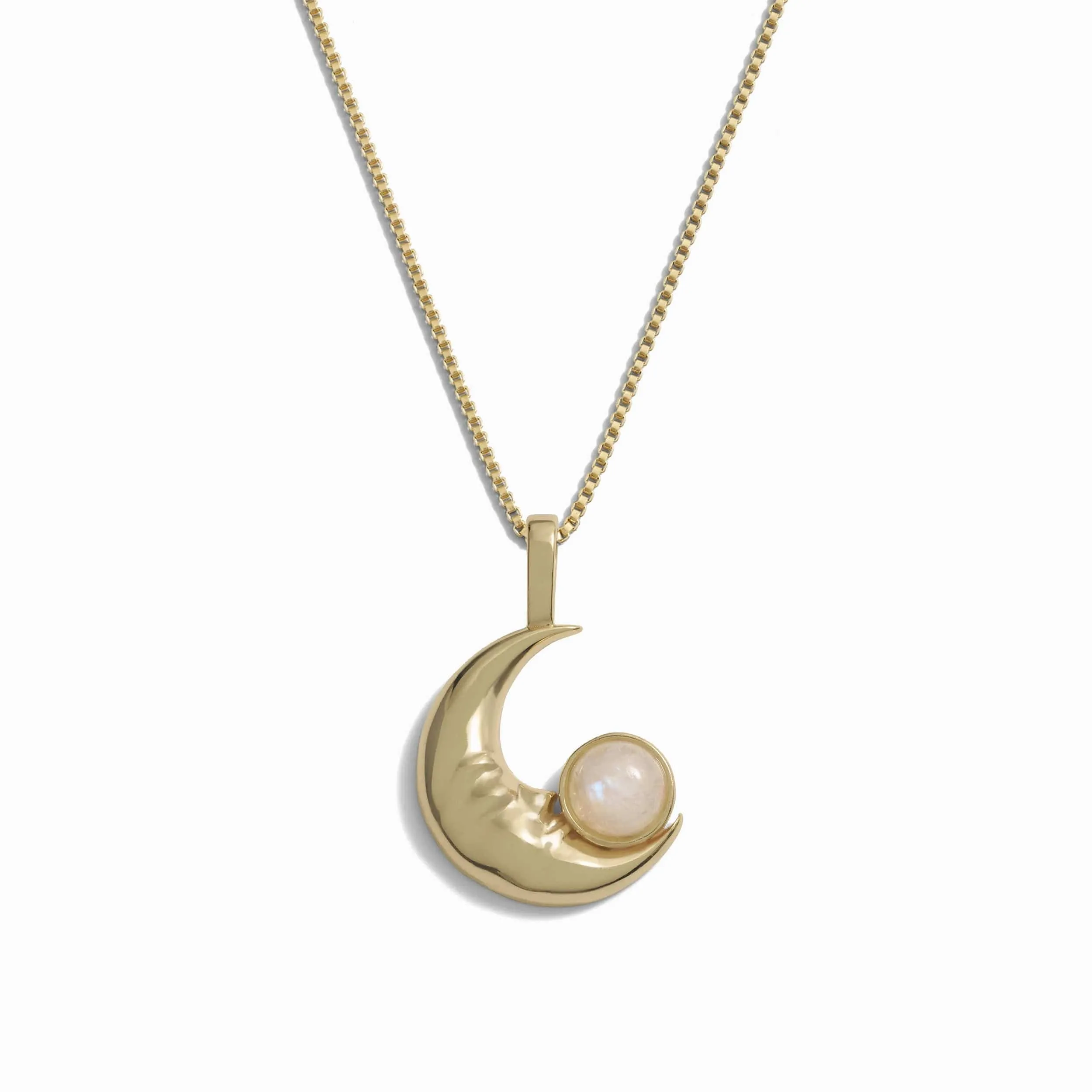 Man in the Moon Moonstone Necklace