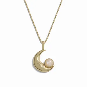 Man in the Moon Moonstone Necklace