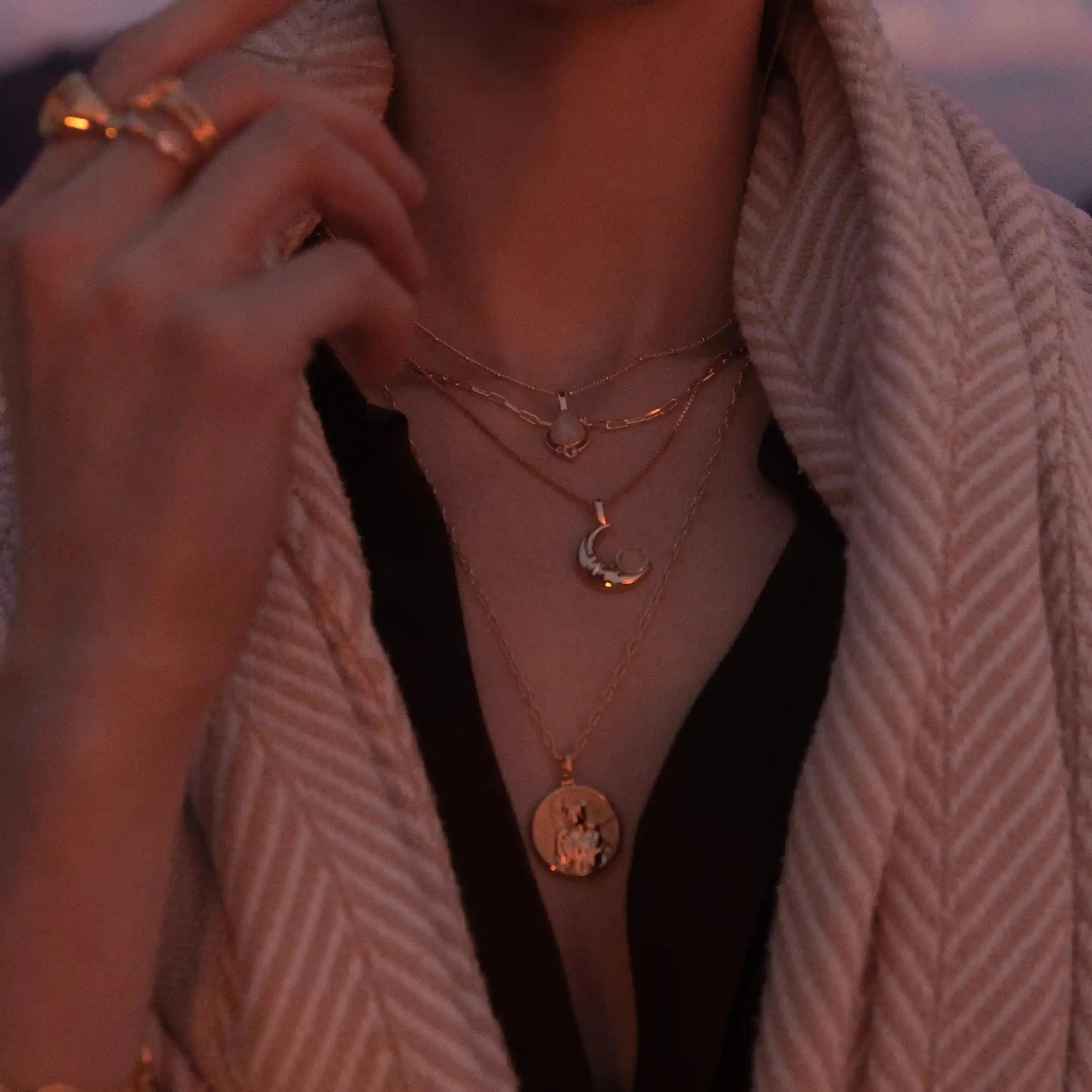 Man in the Moon Moonstone Necklace